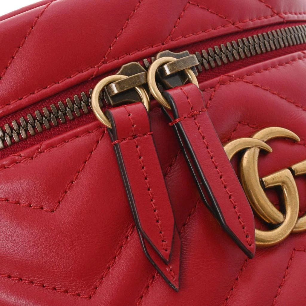 Gucci Red Leather Red leather GG  Marmont Vanity Backpack 商品