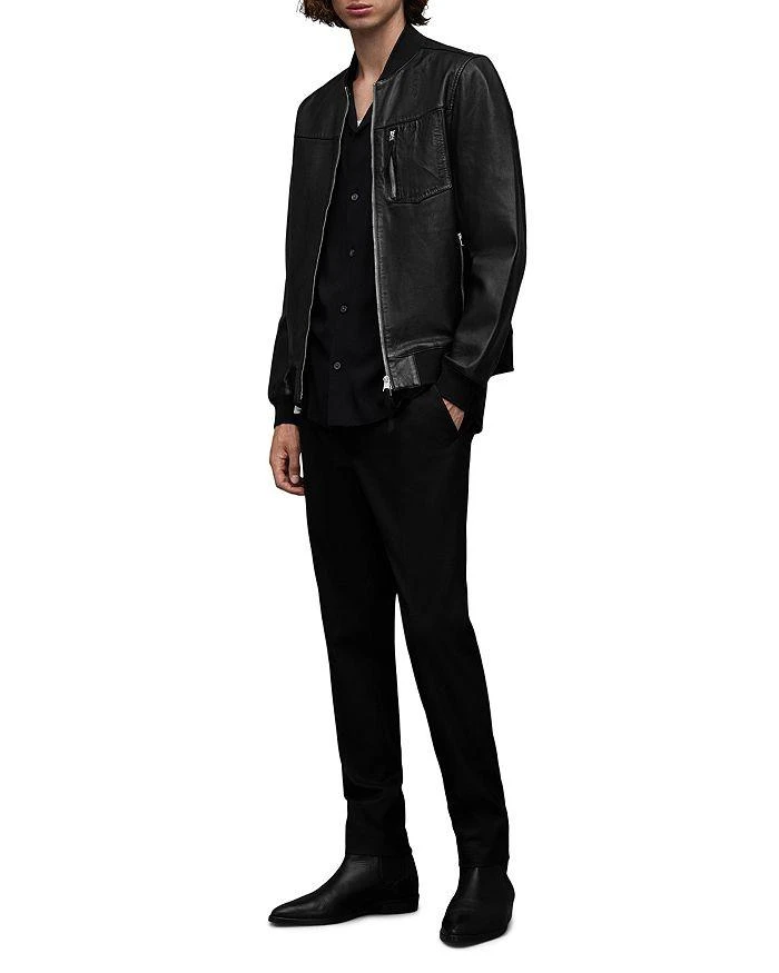 商品ALL SAINTS|Tyro Leather Full Zip Bomber Jacket ,价格¥3581,第2张图片详细描述