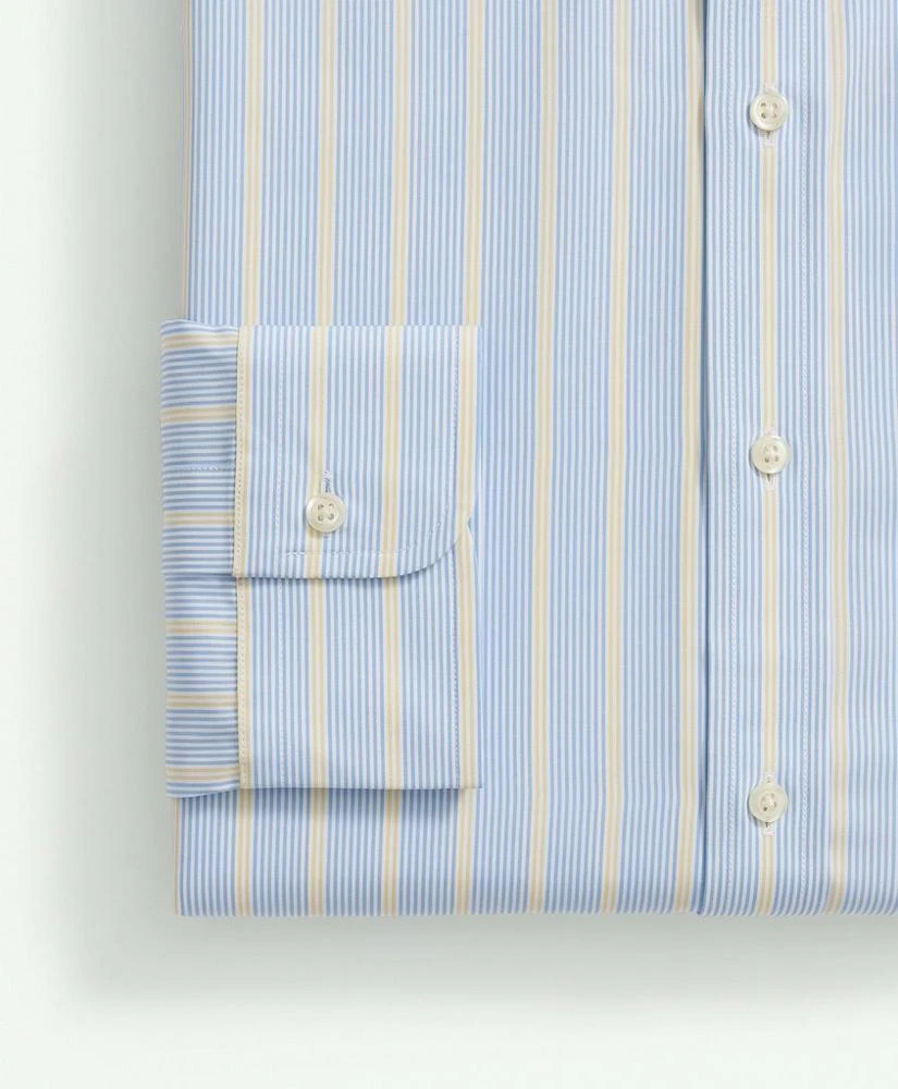 商品Brooks Brothers|Supima® Cotton Poplin Ainsley Collar, Multi-Stripe Dress Shirt,价格¥947,第4张图片详细描述