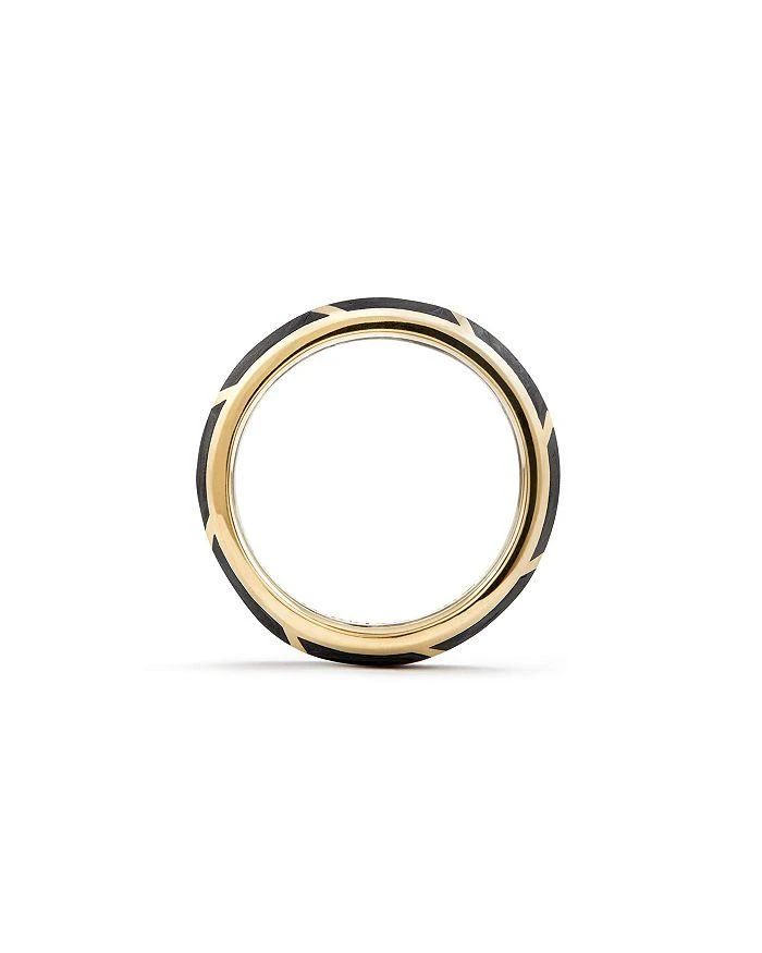商品David Yurman|Men's Forged Carbon Band Ring in 18K Gold,价格¥16791,第2张图片详细描述