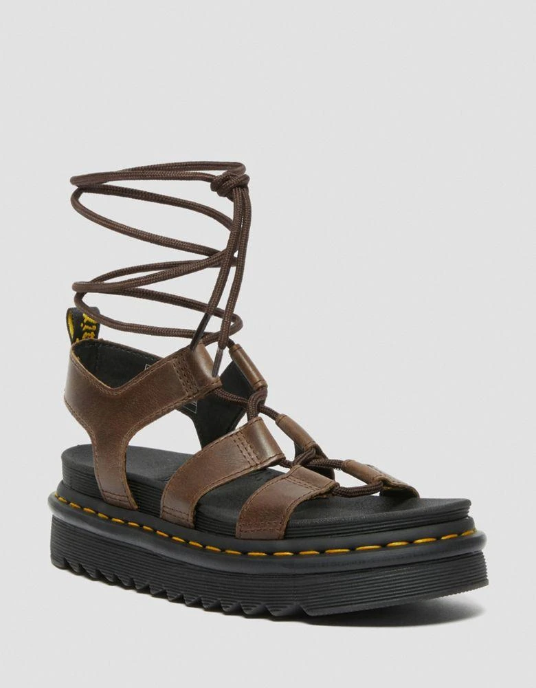 商品Dr. Martens|Dr Martens Nartilla sandals in dark brown,价格¥470,第1张图片