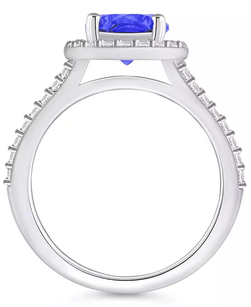 商品Macy's|Tanzanite (2 Ct. t.w.) and Diamond (1/2 Ct. t.w.) Halo Ring,价格¥57180,第3张图片详细描述