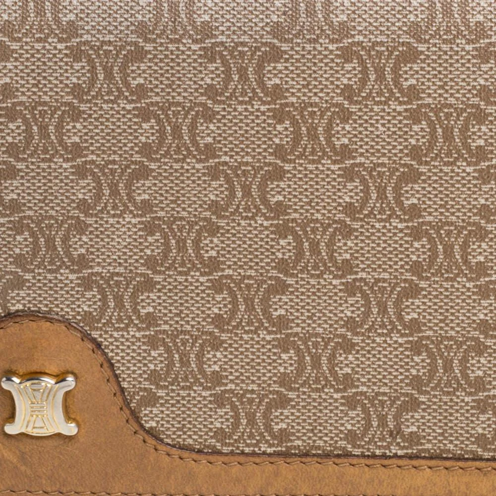 商品[二手商品] Celine|Celine Beige Macadam Coated Canvas and Leather Wallet,价格¥2280,第5张图片详细描述