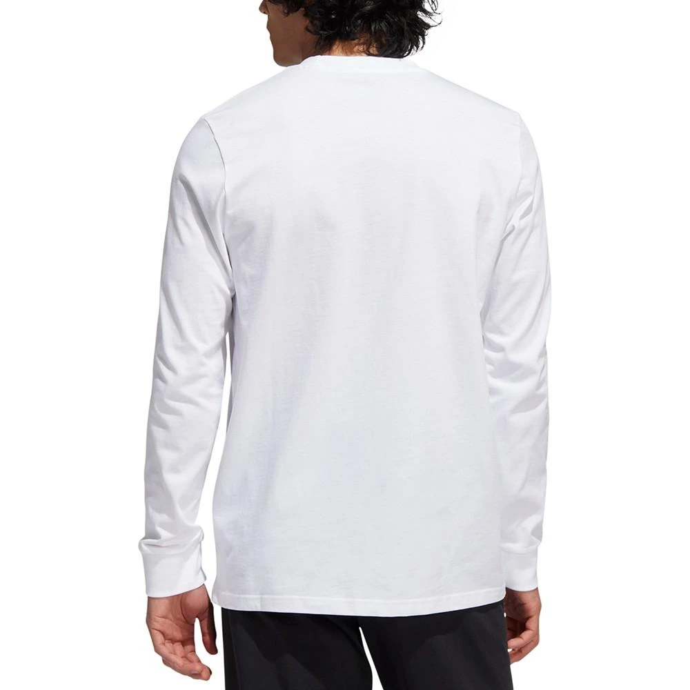 商品Adidas|Men's Metallic Liquid Logo Graphic Long-Sleeve T-Shirt,价格¥262,第2张图片详细描述