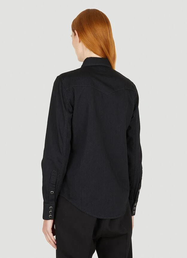 商品Yves Saint Laurent|Classic Western Shirt in Black,价格¥4401,第4张图片详细描述