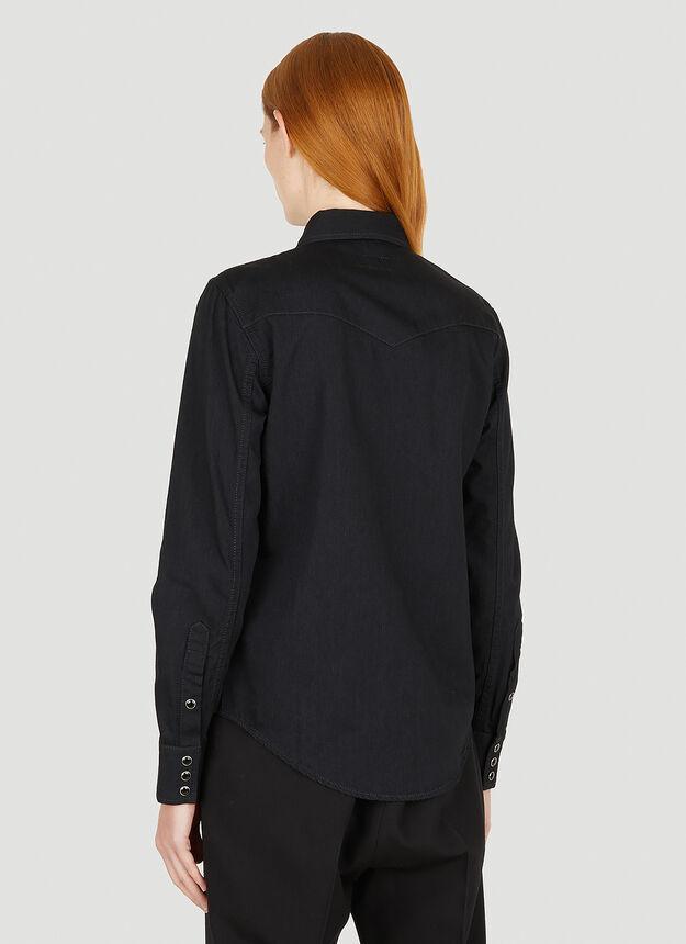 商品Yves Saint Laurent|Classic Western Shirt in Black,价格¥4097,第6张图片详细描述