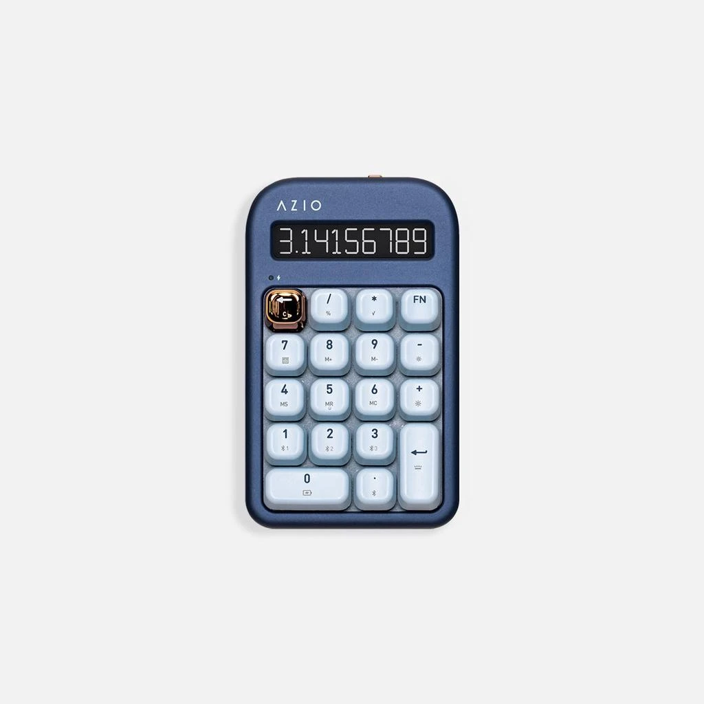 商品Azio|IZO NumPad / Standalone Calculator (Blue Switch),价格¥475,第1张图片详细描述