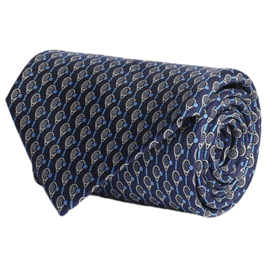 商品Salvatore Ferragamo|Ferragamo Tennis Print   Tie,价格¥895,第1张图片