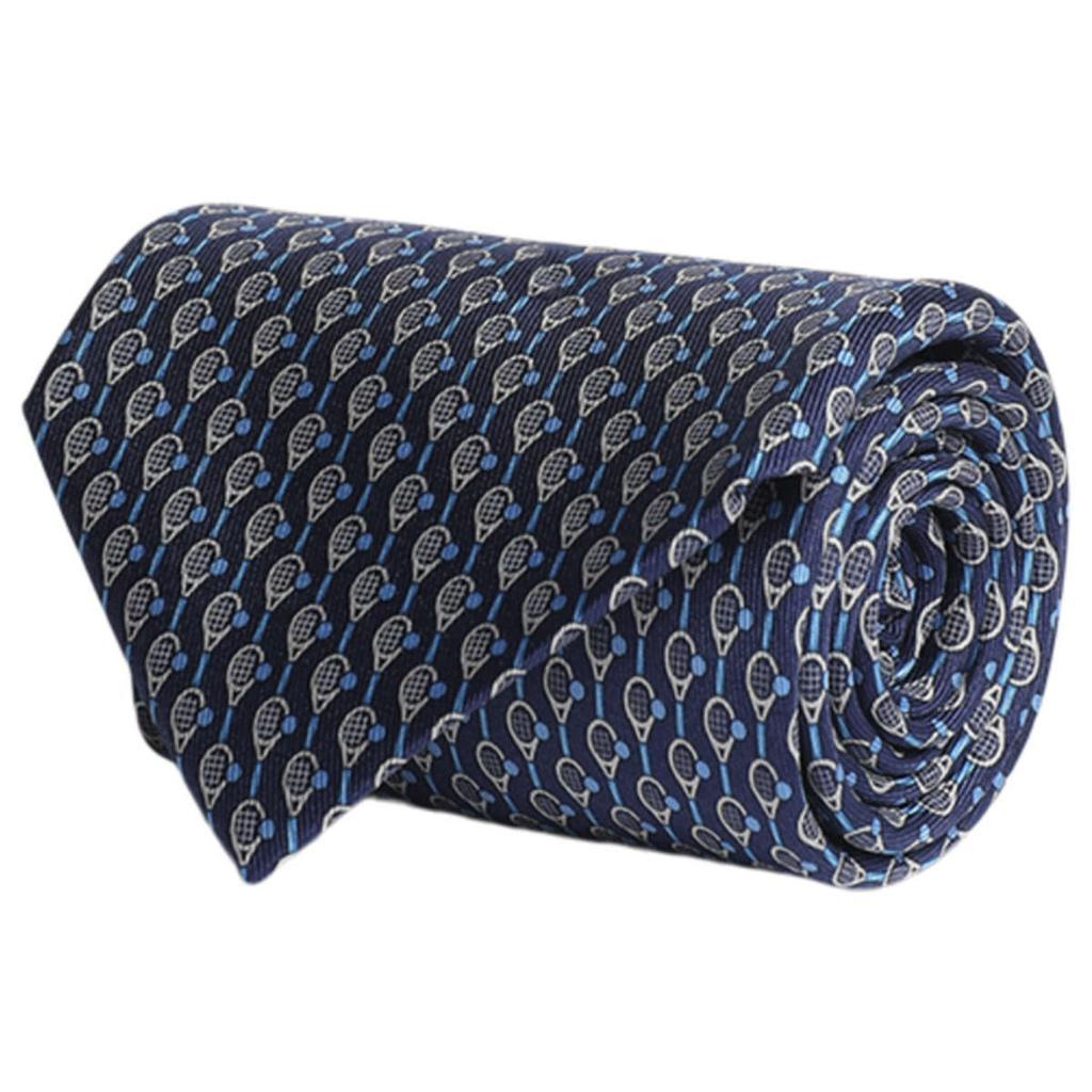 商品Salvatore Ferragamo|Ferragamo Tennis Print   Tie,价格¥590,第1张图片