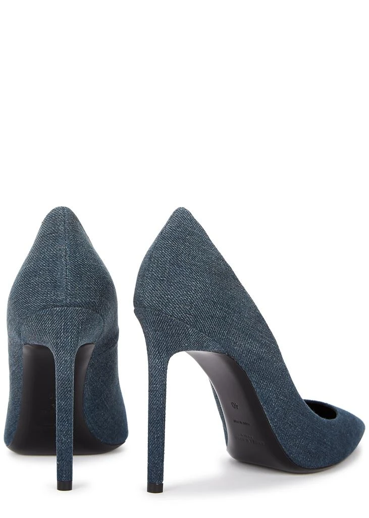商品Yves Saint Laurent|Anja 100 blue denim pumps,价格¥5380,第3张图片详细描述
