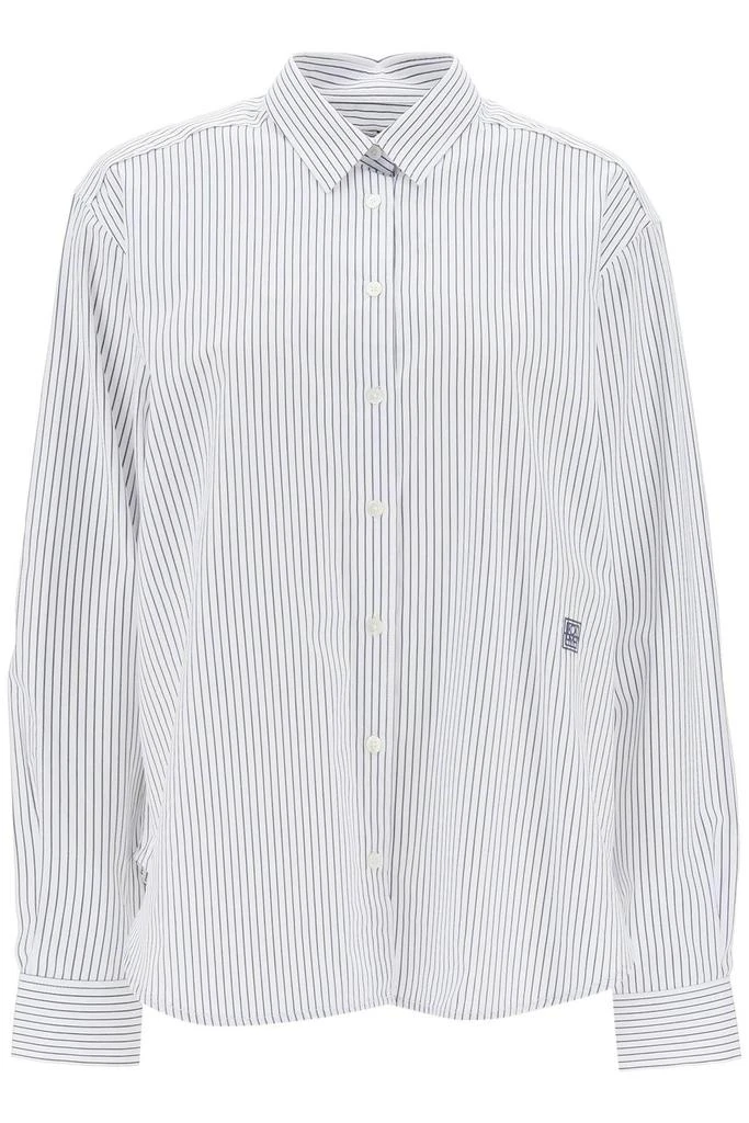 商品Totême|STRIPED COTTON LYOCELL SHIRT,价格¥1281,第1张图片