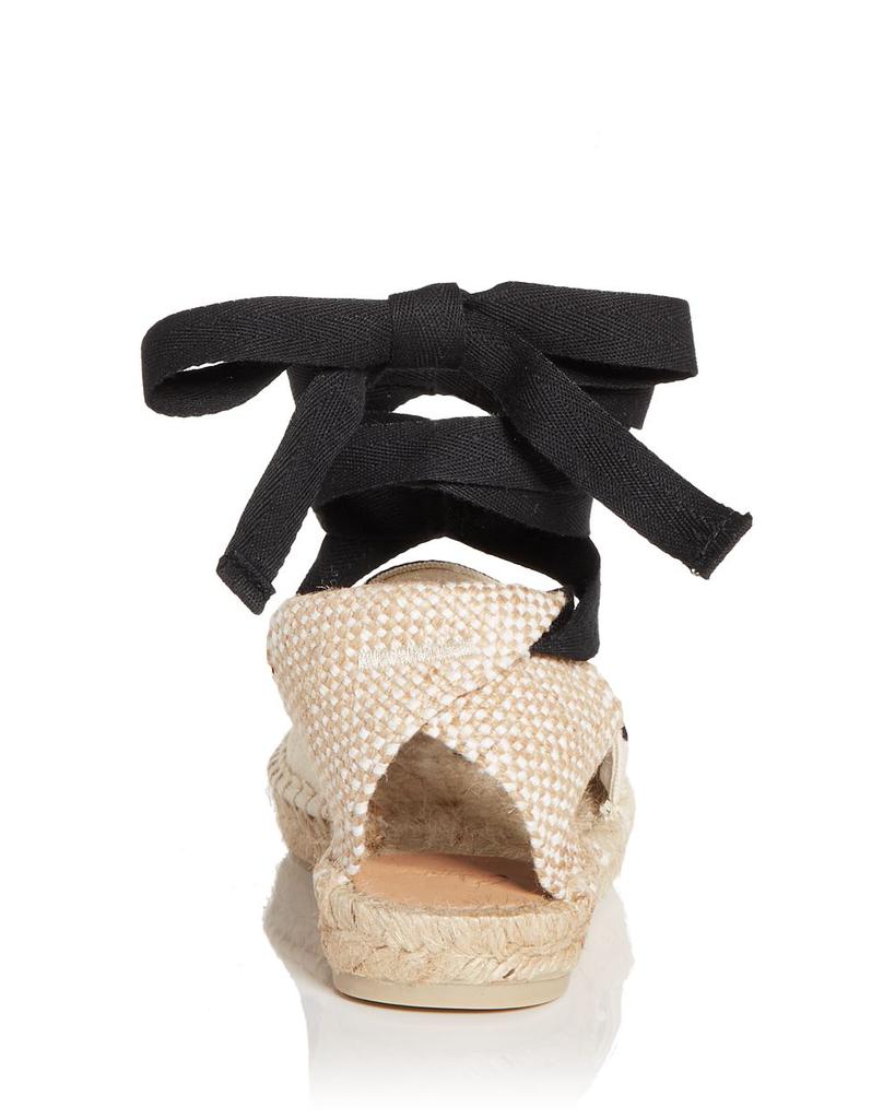 Women's Jean Ankle Tie Espadrille Sandals商品第4张图片规格展示