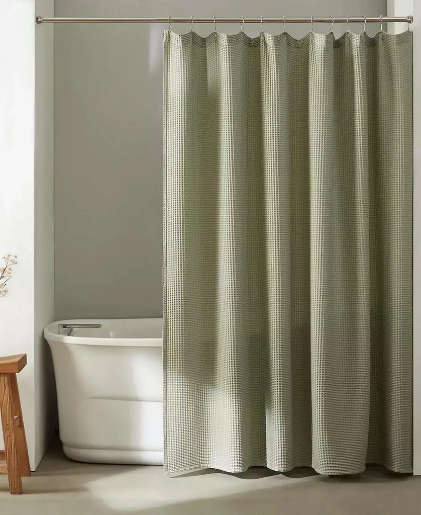 商品Calvin Klein|Waffle Solid Textured Shower Curtain, 70" x 72",价格¥403,第2张图片详细描述
