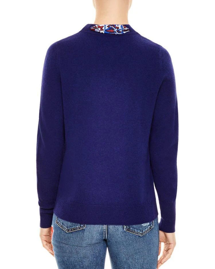 商品Sandro|Lucke Wool & Cashmere Scarf-Collar Sweater,价格¥1101,第2张图片详细描述