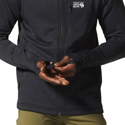 商品Mountain Hardwear|Polartec Power Grid Full-Zip Hoodie - Men's,价格¥546,第5张图片详细描述