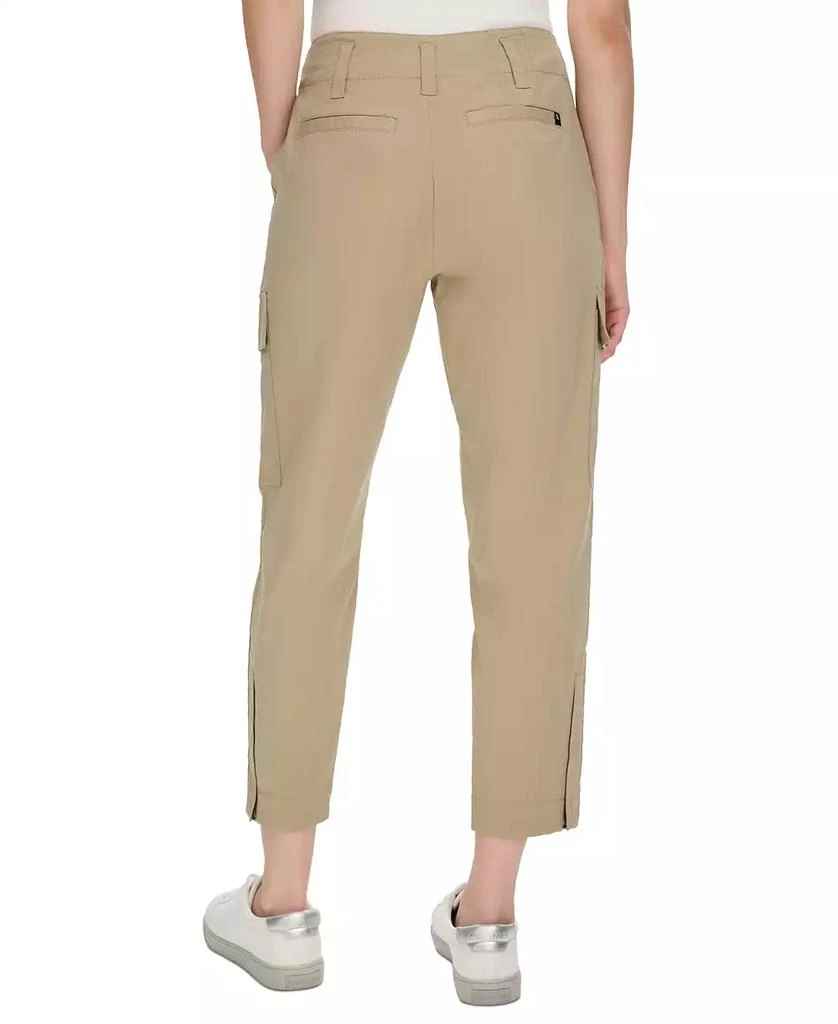 商品Calvin Klein|Women's High-Rise Stretch Twill Cargo Ankle Pants,价格¥201,第2张图片详细描述