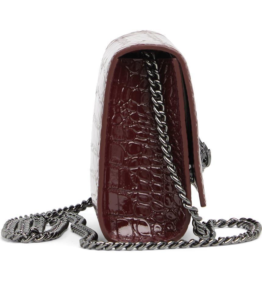 商品Kurt Geiger|Shoreditch Croc Embossed Leather Shoulder Bag,价格¥1041,第6张图片详细描述