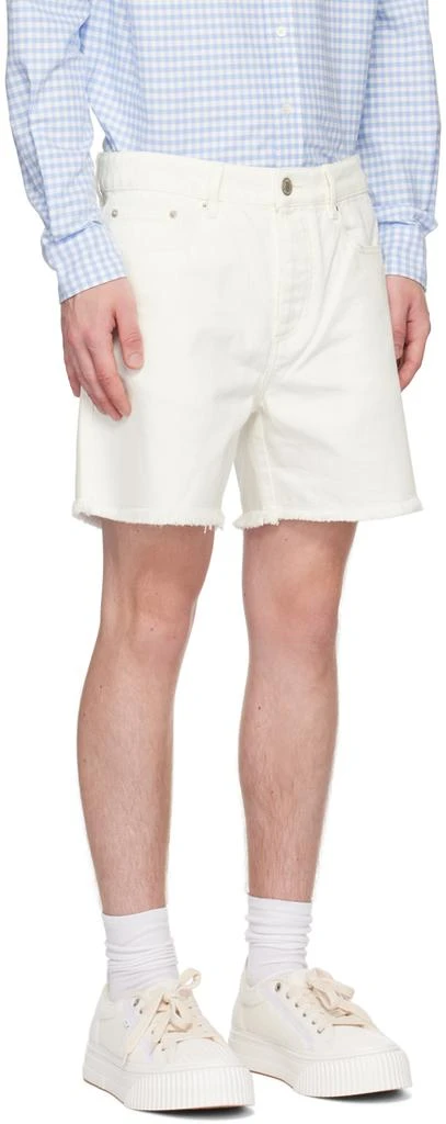商品AMI|White Frayed Denim Shorts,价格¥1992,第2张图片详细描述