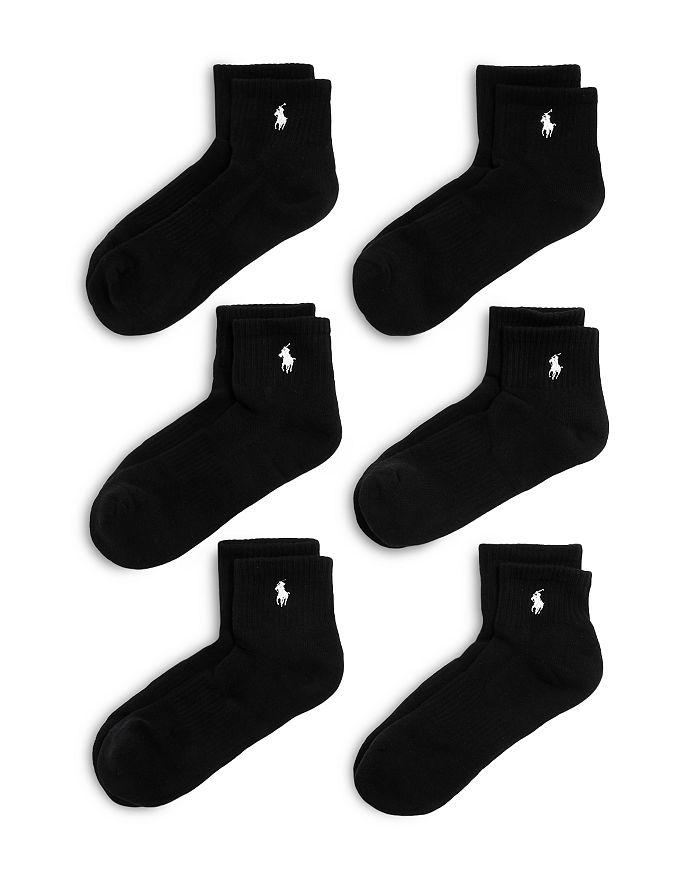 Cotton Blend Performance Quarter Socks, Pack of 6商品第1张图片规格展示