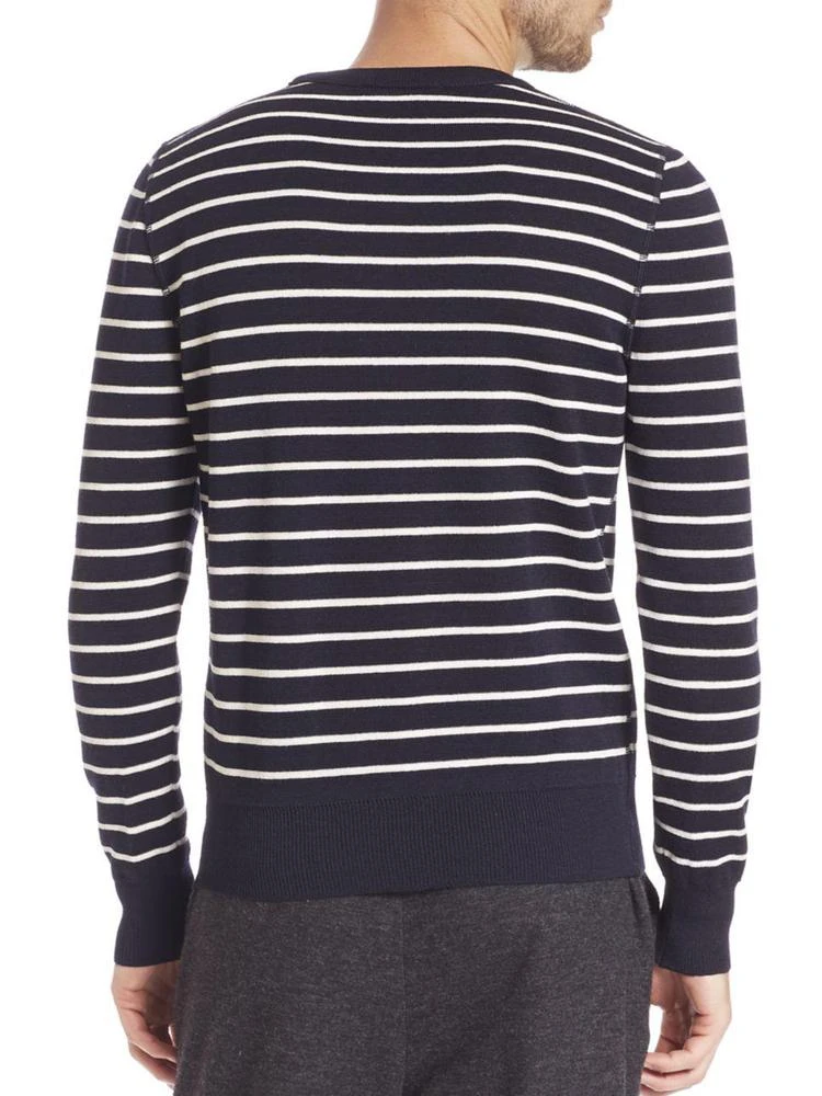 商品AMI|Striped Crewneck Wool Sweater,价格¥669,第2张图片详细描述