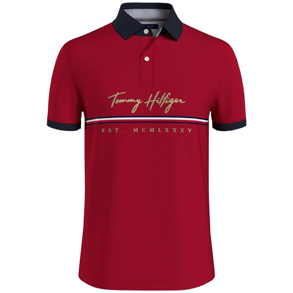 商品Tommy Hilfiger|Men's Baldwin THFlex Stretch Custom Fit Polo Shirt,价格¥356,第5张图片详细描述