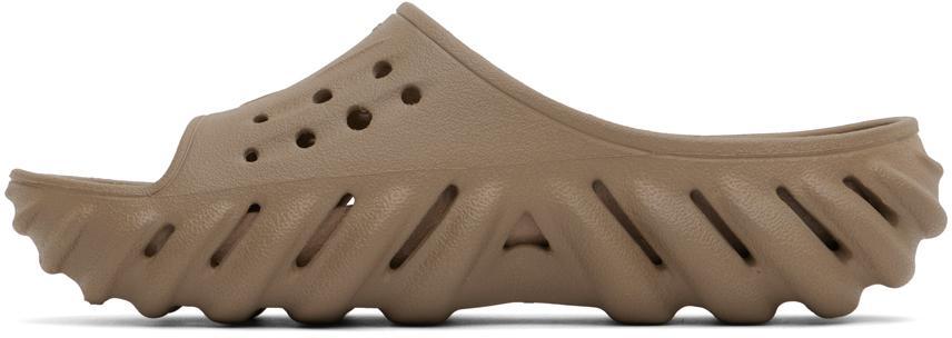 商品Crocs|Taupe Echo Slides,价格¥465,第5张图片详细描述