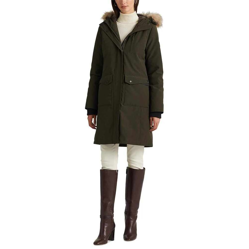 商品Ralph Lauren|Women's Faux Fur Hooded Parka Coat, Created for Macy's,价格¥2745,第1张图片