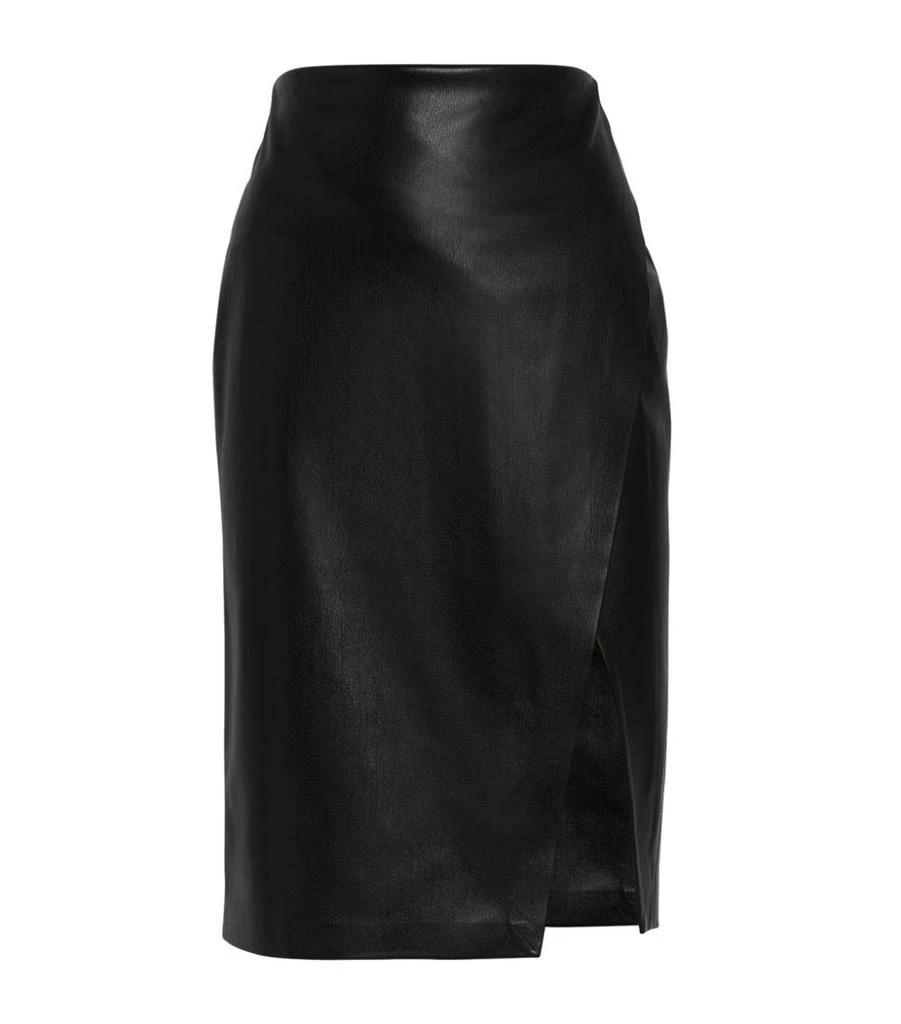 商品Alice + Olivia|Vegan Leather Siobhan Midi Skirt,价格¥2713,第1张图片