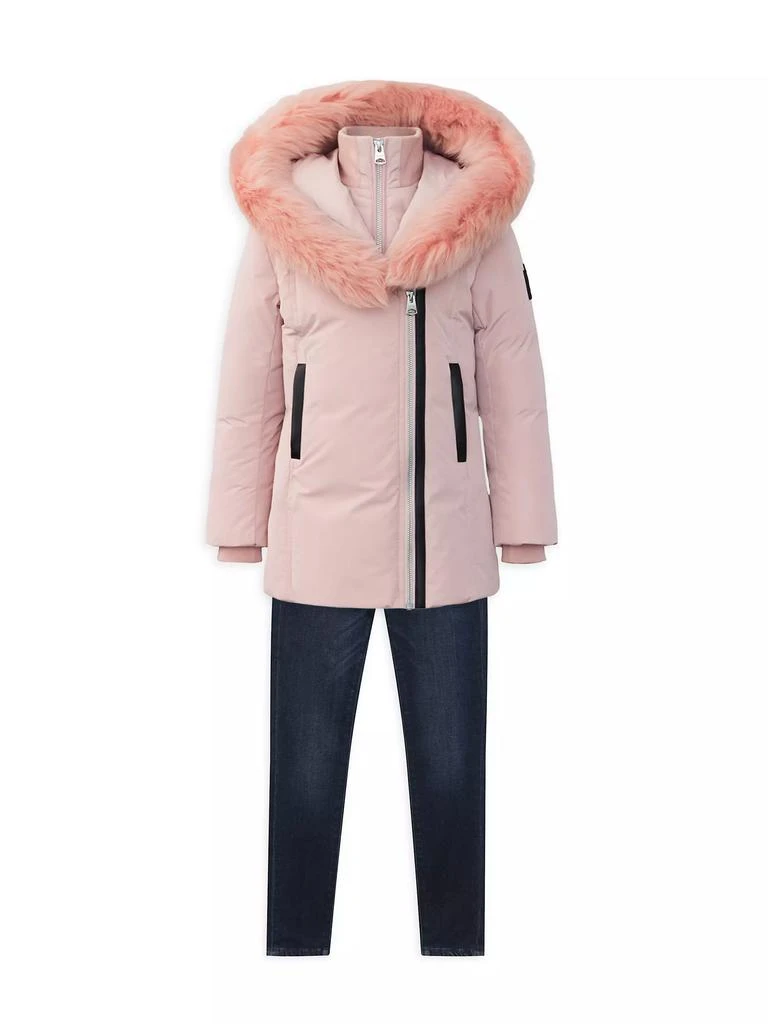 商品Mackage|Little Girl's & Girl's Leelee Long Down Parka,价格¥5180,第2张图片详细描述