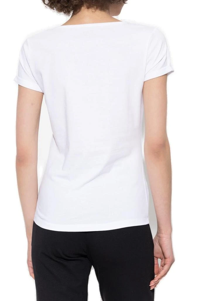 商品Emporio Armani|Ea7 Emporio Armani Logo-Printed V-Neck T-Shirt,价格¥115,第3张图片详细描述