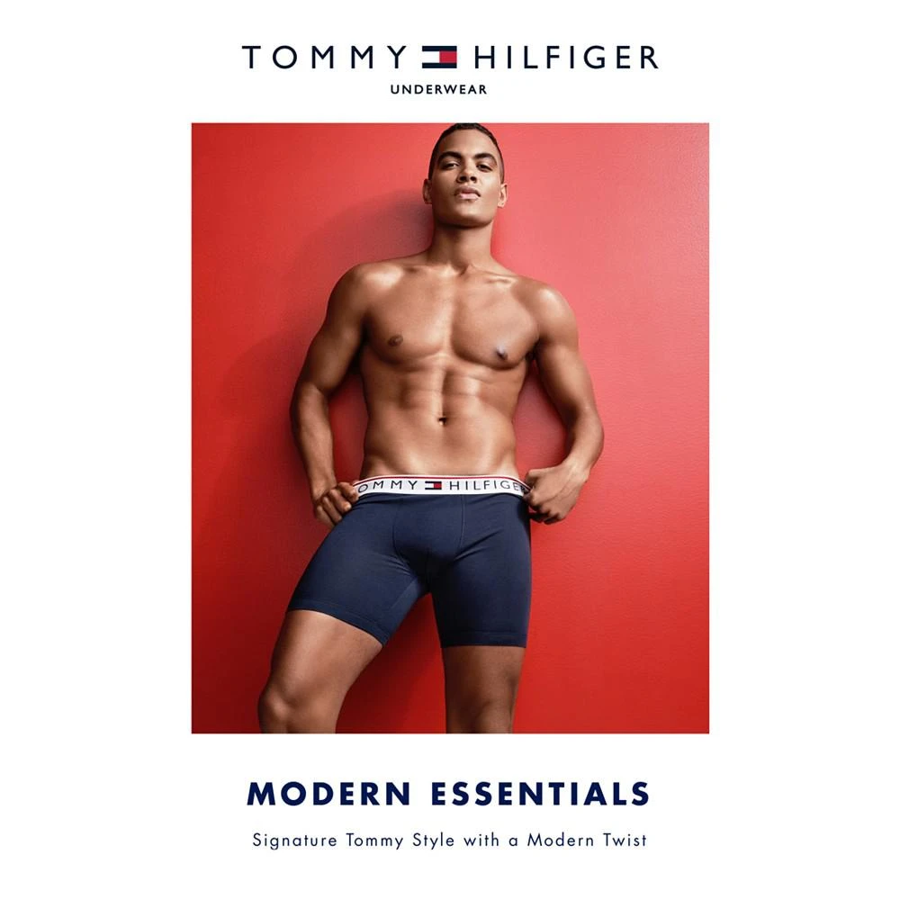 商品Tommy Hilfiger|Men's Modern Essentials Flag Boxer Briefs,价格¥180,第3张图片详细描述