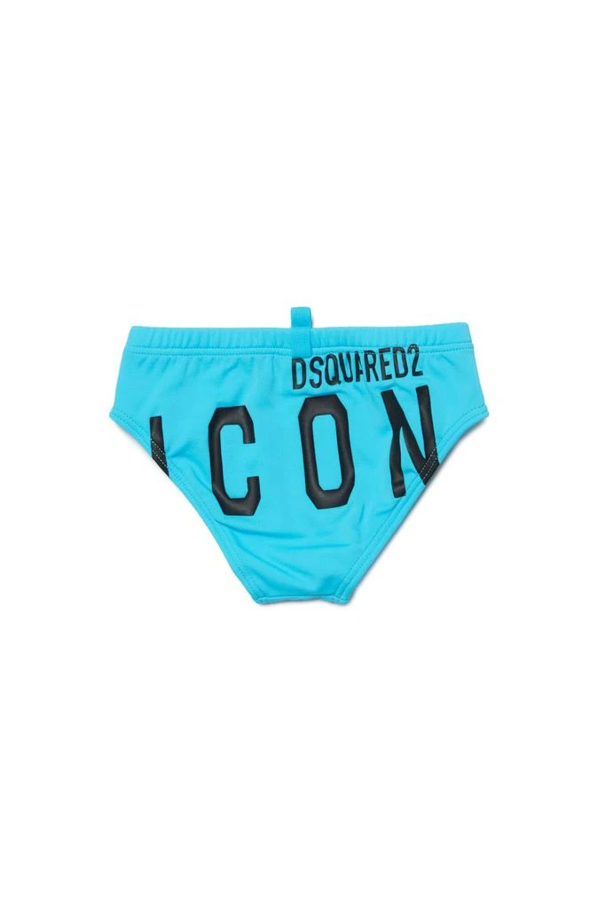 商品DSQUARED2|D2m92b-icon Sw Panties Dsquared Blue Brief Swimming Costume With Maxi-logo Icon,价格¥527,第2张图片详细描述