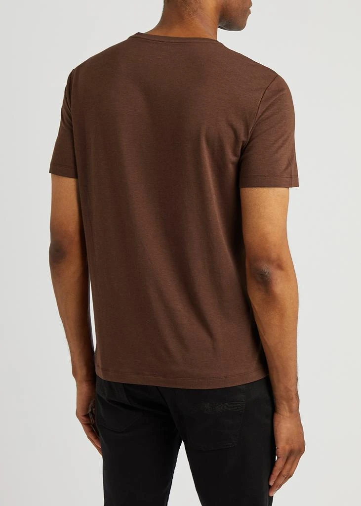 商品Paige|Cash burgundy stretch-jersey T-shirt,价格¥472,第3张图片详细描述