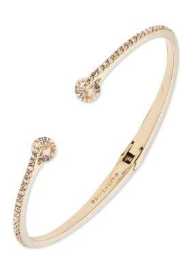 商品Givenchy|Gold Tone Silk Pave Cuff Bracelet,价格¥360,第1张图片