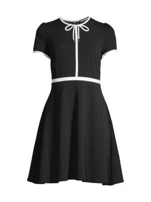 商品Karl Lagerfeld Paris|Scuba Colorblock Crepe Dress,价格¥446,第5张图片详细描述