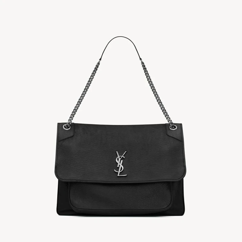 商品Yves Saint Laurent|圣罗兰 NIKI系列女士黑色羊皮手提包 755857AACIA1000,价格¥32973,第1张图片