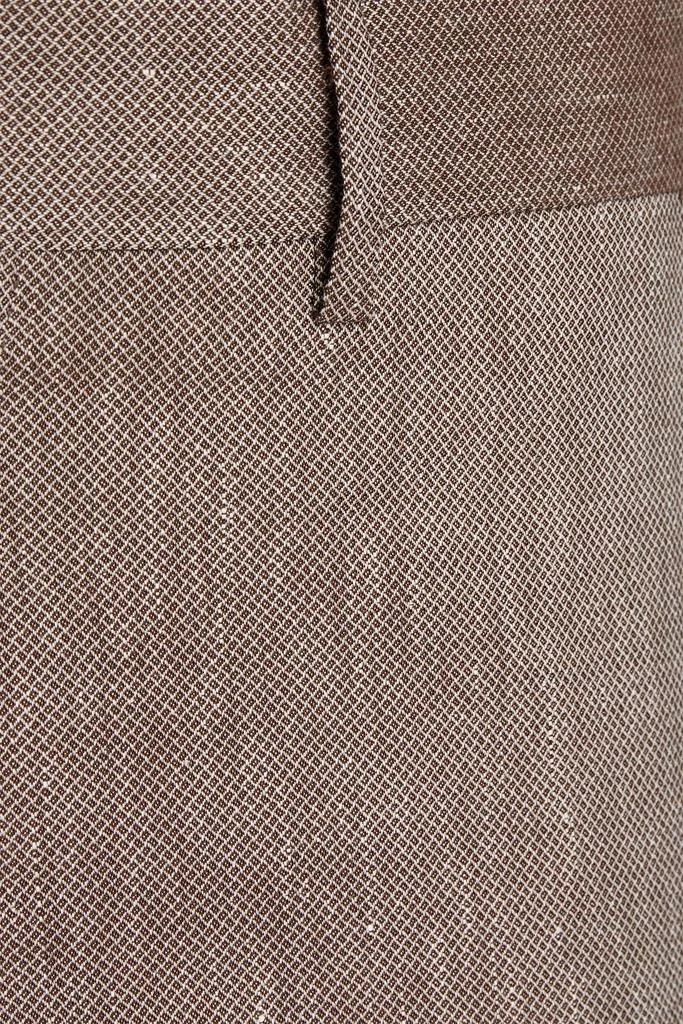 商品Peserico|Tapered wool and linen-blend piqué suit pants,价格¥1164,第4张图片详细描述