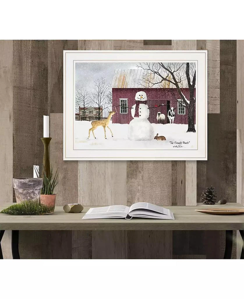 商品Trendy Décor 4U|The Friendly Beasts by Billy Jacobs, Ready to hang Framed Print, White Frame, 19" x 15",价格¥622,第2张图片详细描述