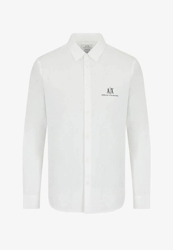 商品Armani Exchange|ARMANI EXCHANGE Shirts White,价格¥733,第1张图片