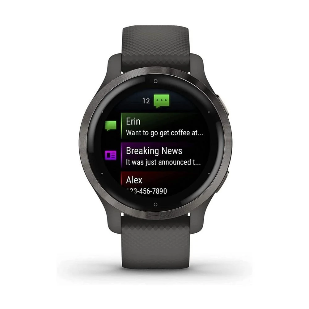 商品Garmin|Unisex Venu 2S Black Silicone Band Smart Watch 40mm,价格¥2996,第2张图片详细描述