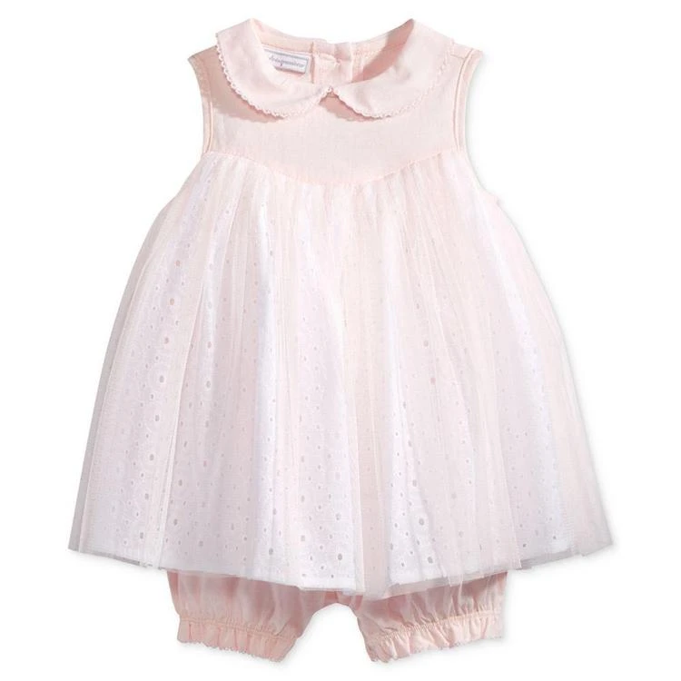 商品First Impressions|Eyelet & Tulle Romper, Baby Girls (0-24 months), Only at Macy's,价格¥150,第1张图片