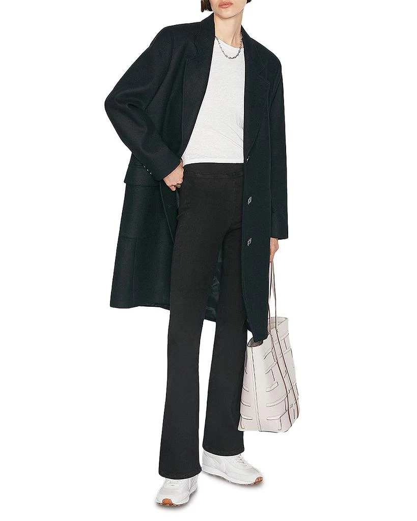 商品FRAME|The Jetset High Rise Flare Jeans in Sheen Noir,价格¥1182,第1张图片