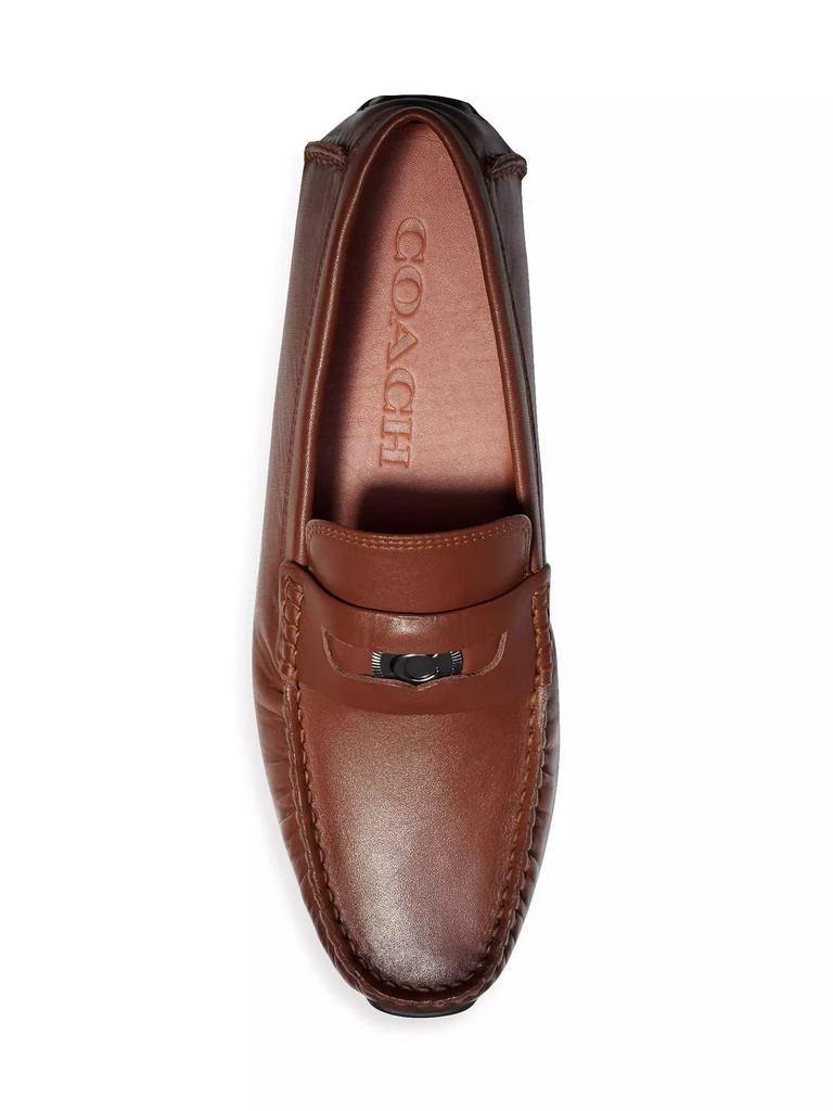 商品Coach|Coin Leather Driving Loafers,价格¥1183,第5张图片详细描述