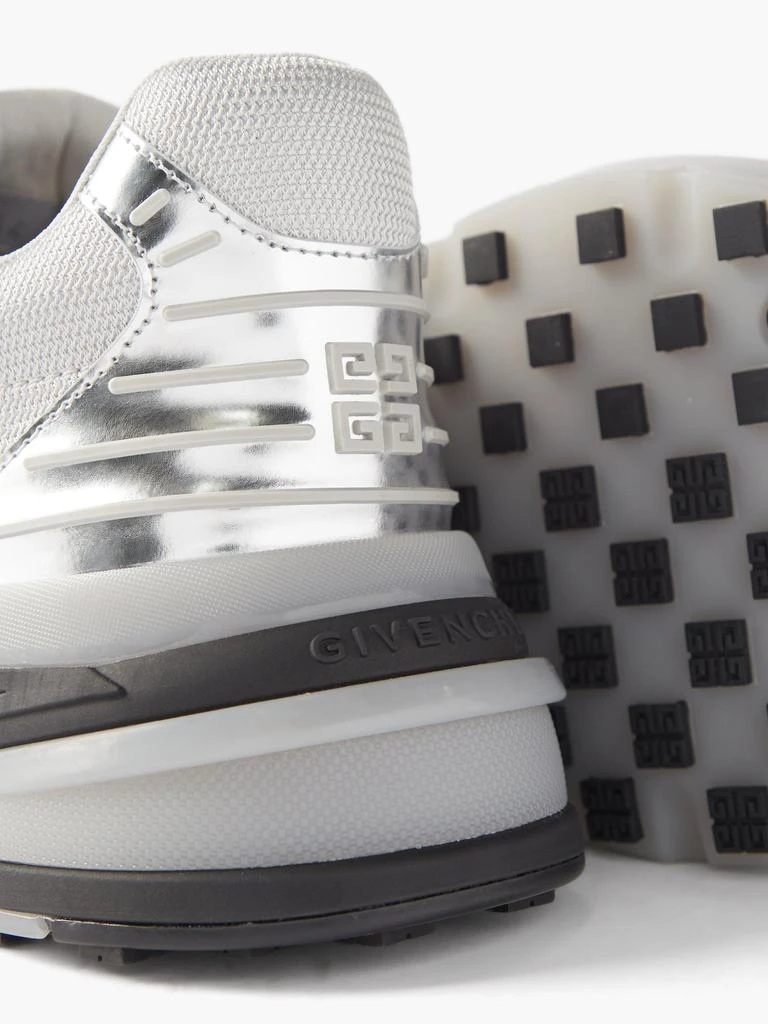 商品Givenchy|GIV 1 mesh and metallic-leather trainers,价格¥4412,第2张图片详细描述