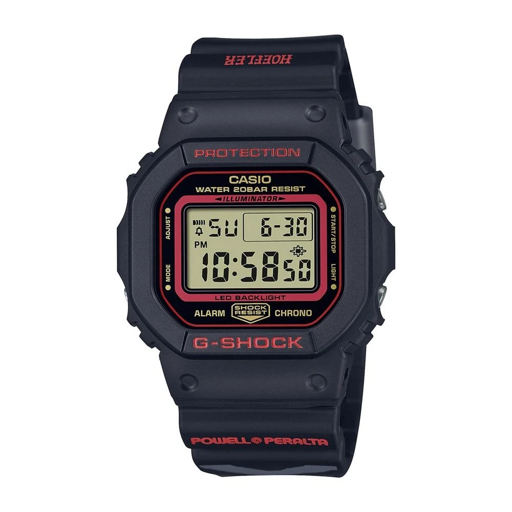 商品G-Shock|Men's Digital Quartz Black Resin Watch, 42.8mm, DW5600KH-1,价格¥1121,第1张图片