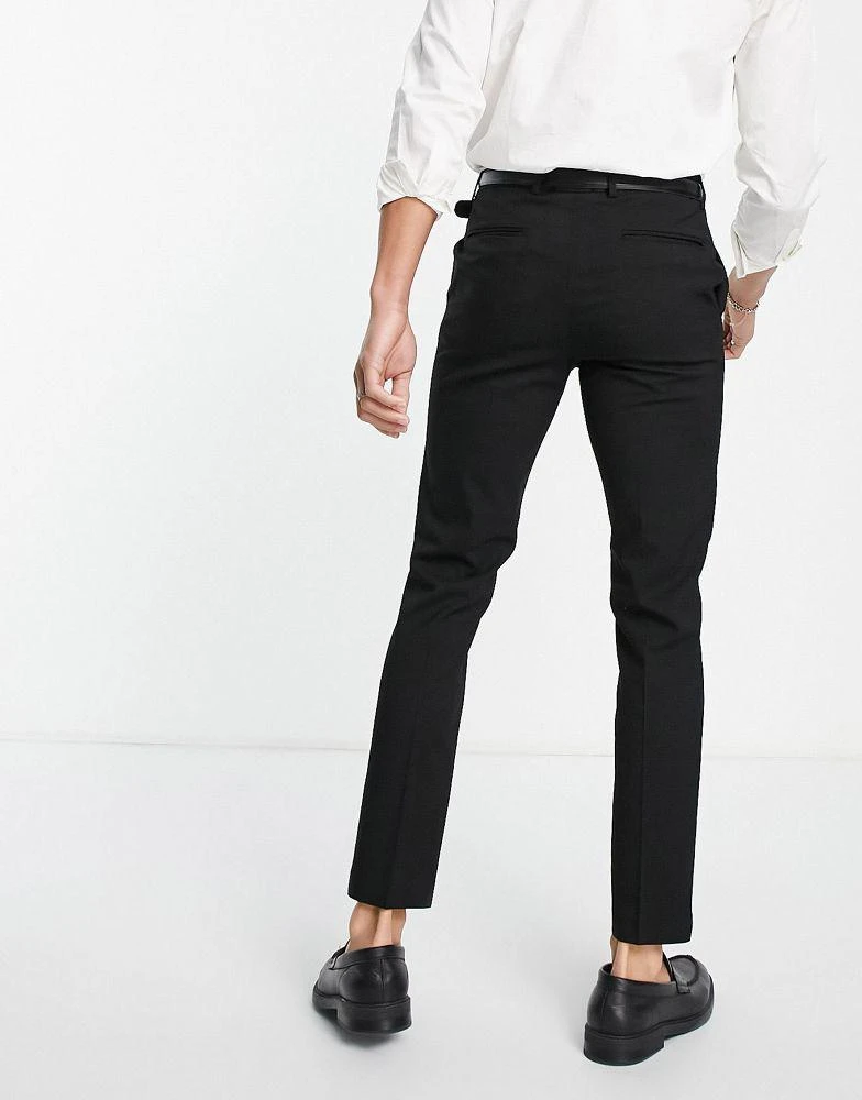 商品River Island|River Island skinny smart trousers in black,价格¥241,第2张图片详细描述