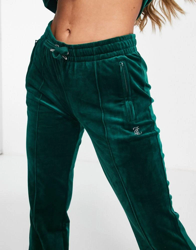 商品Juicy Couture|Juicy Couture straight leg joggers co-ord in green,价格¥730,第4张图片详细描述