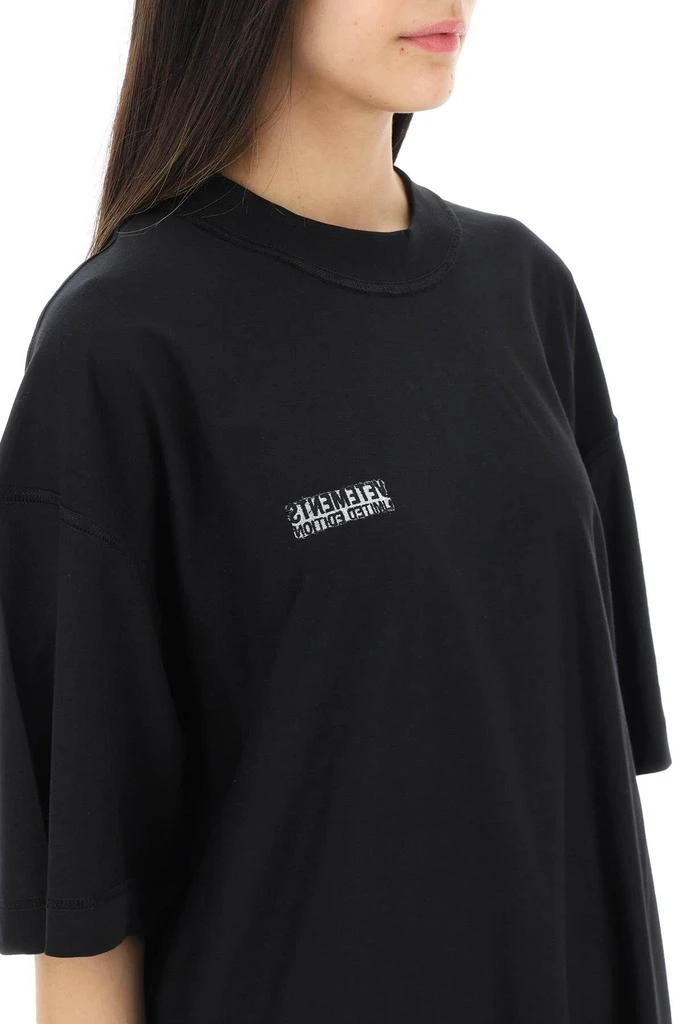 商品Vetements|OVERSIZED ORGANIC COTTON T-SHIRT,价格¥1127,第5张图片详细描述