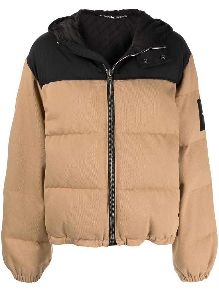 ALEXANDER WANG COLORBLOCK HOODED PUFFER JACKET商品第5张图片规格展示