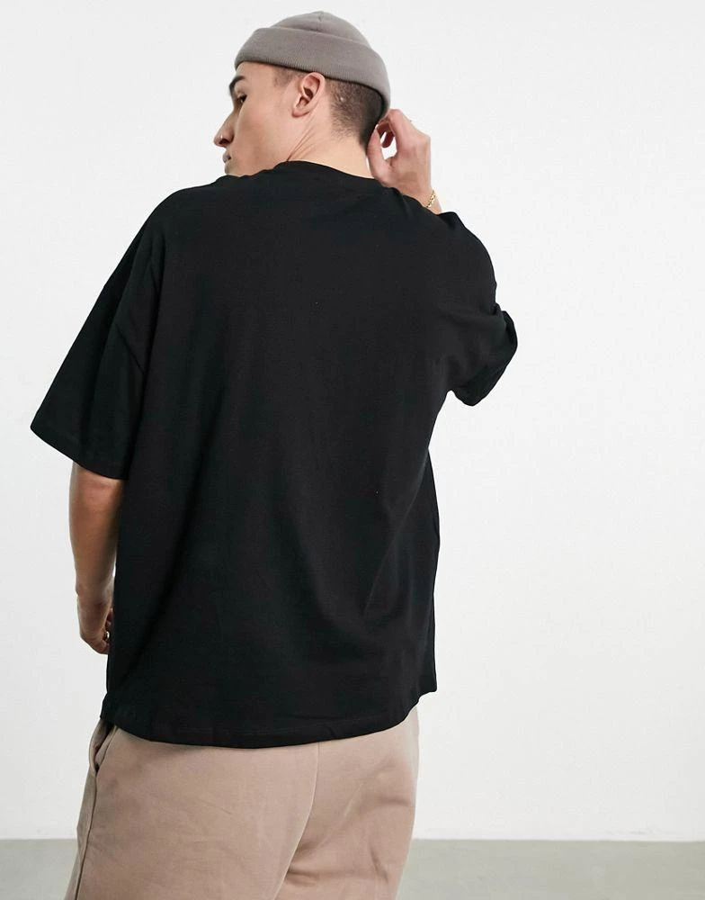 商品ASOS|ASOS DESIGN oversized crew neck t-shirt in black,价格¥59,第2张图片详细描述